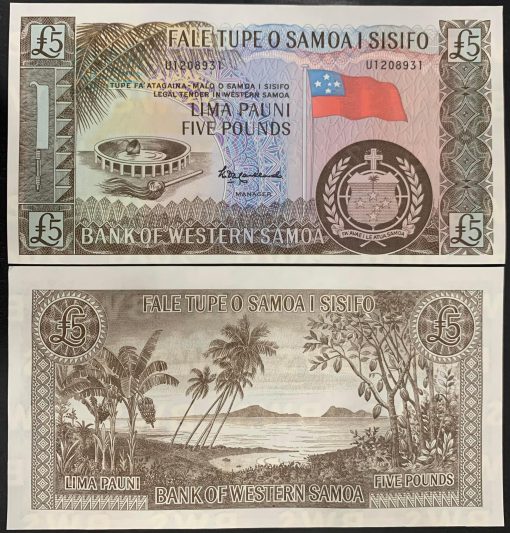 SAMOA 5 POUNDS P-15 UNC