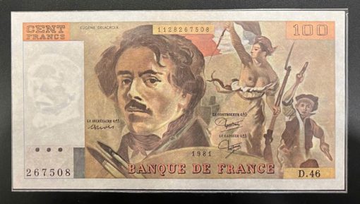 France 100 Francs 1981 AU sau