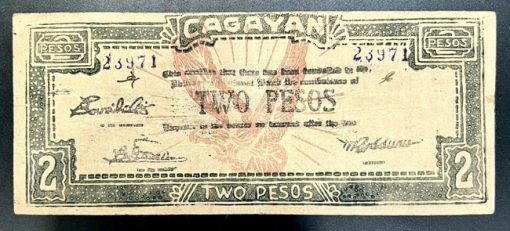 Philippines 2 Pesos Cagayan 1942 VF